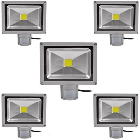 Kit Com 05 Pecas - Holofote Refletor Super Led 30w Com Sensor De Movimento E Presenca Branco Frio Bivolt - A Prova Dagu - Powerxl Menor preço em Kit Com 05 Pecas - Holofote Refletor Super Led 30w Com Sensor De Movimento E Presenca Branco Frio Bivolt - A Prova Dagu - Powerxl