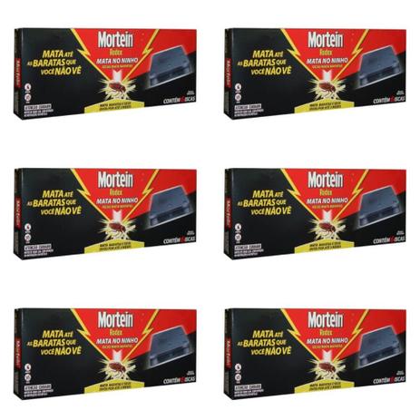Kit com 06 caixas Mortein Baratas Inseticida Iscas 6x21g Menor preço em Kit com 06 caixas Mortein Baratas Inseticida Iscas 6x21g