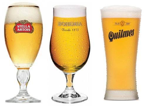 Kit com 1 Taça Stella Artois + 1 Taça Bohemia + 1 Copo de cerveja Quilmes - Ambev Menor preço em Kit com 1 Taça Stella Artois + 1 Taça Bohemia + 1 Copo de cerveja Quilmes - Ambev