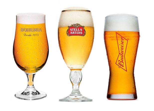 Kit com 1 Taça Stella Artois + 1 Taça Bohemia Pilsen + 1 copo Budweiser - Ambev Menor preço em Kit com 1 Taça Stella Artois + 1 Taça Bohemia Pilsen + 1 copo Budweiser - Ambev
