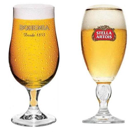 Kit com 1 Taça Stella Artois + 1 Taça Bohemia Pilsen - Ambev Menor preço em Kit com 1 Taça Stella Artois + 1 Taça Bohemia Pilsen - Ambev