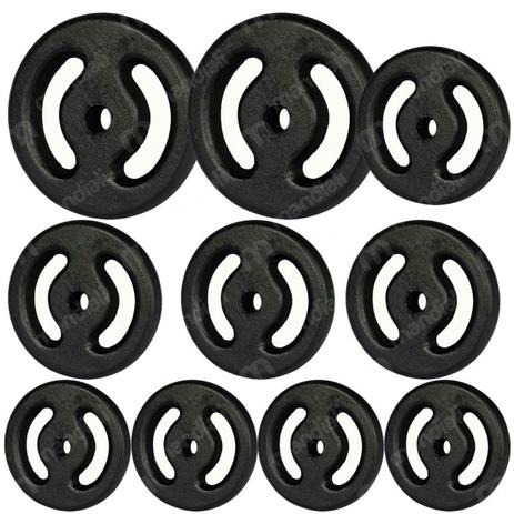 Kit com 10 Anilhas Ferro Pintado 4 de 2kg + 4 de 5kg + 2 de 10 Kg Zstorm Menor preço em Kit com 10 Anilhas Ferro Pintado 4 de 2kg + 4 de 5kg + 2 de 10 Kg Zstorm