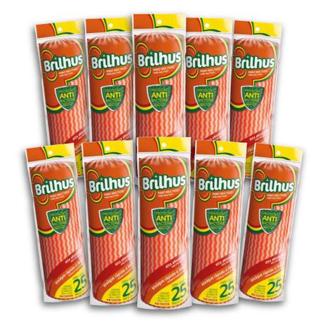 Kit com 10 Brilhus Pano Multiuso Rolo LR BETTANIN Menor preço em Kit com 10 Brilhus Pano Multiuso Rolo LR BETTANIN