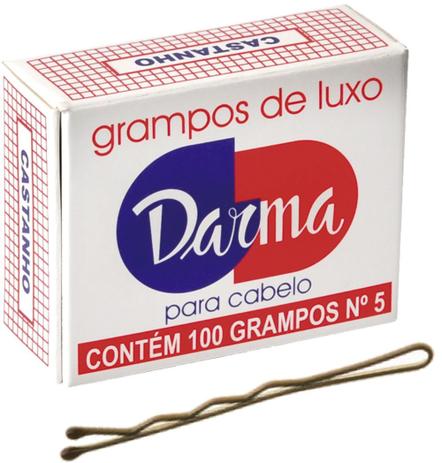 Kit com 10 caixas de grampos para cabelo nº 5 cor castanho - Produto nacional Menor preço em Kit com 10 caixas de grampos para cabelo nº 5 cor castanho - Produto nacional