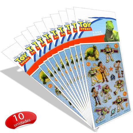 Kit Com 10 Cartelas de Adesivos Toy Story Disney - Comercial wei Menor preço em Kit Com 10 Cartelas de Adesivos Toy Story Disney - Comercial wei