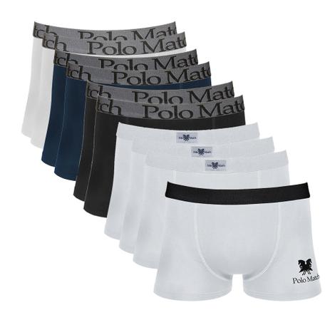Menor preço em Kit Com 10 Cuecas Boxer De Cotton - Polo Match
