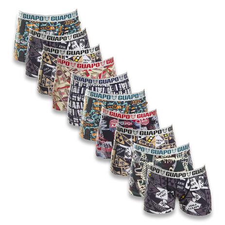 Kit com 10 Cuecas Boxer Infantil Microfibra - Click Mais Bonita Menor preço em Kit com 10 Cuecas Boxer Infantil Microfibra - Click Mais Bonita