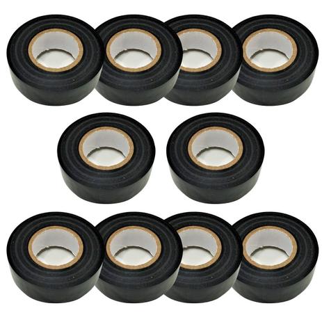 Kit Com 10 Fitas Isolantes Alta Fusão 20m Antichama Alta Temperatura Alta Tensão 20m x 19mm Isolação Fios Cabos Elétrico - SVART Menor preço em Kit Com 10 Fitas Isolantes Alta Fusão 20m Antichama Alta Temperatura Alta Tensão 20m x 19mm Isolação Fios Cabos Elétrico - SVART