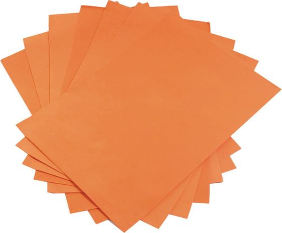Kit com 10 Folhas EVA 1,5 mm 40x50 cm Laranja - Produto nacional Menor preço em Kit com 10 Folhas EVA 1,5 mm 40x50 cm Laranja - Produto nacional