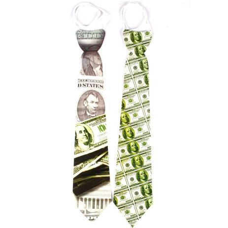 Kit Com 10 Gravatas Cartonada Dolar - Aluá festas Menor preço em Kit Com 10 Gravatas Cartonada Dolar - Aluá festas