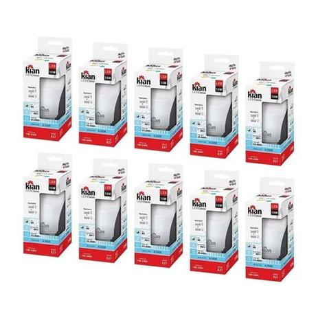 Kit com 10 Lâmpadas De Led Globe A-65 15,0W E-27 6.5K Bivolt Kian Menor preço em Kit com 10 Lâmpadas De Led Globe A-65 15,0W E-27 6.5K Bivolt Kian