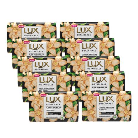 Kit com 10 Sabonetes Lux Flor de Baunilha 85G Menor preço em Kit com 10 Sabonetes Lux Flor de Baunilha 85G