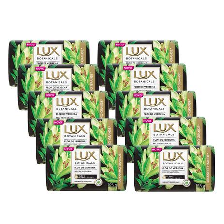 Kit com 10 Sabonetes Lux Flor de Verbena 125G Menor preço em Kit com 10 Sabonetes Lux Flor de Verbena 125G