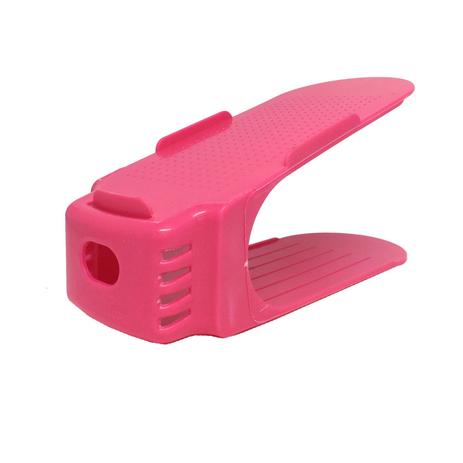 Kit com 10 Unidades Rack Organizador para Sapatos Pink - Ref. SA2513 - Mega Menor preço em Kit com 10 Unidades Rack Organizador para Sapatos Pink - Ref. SA2513 - Mega
