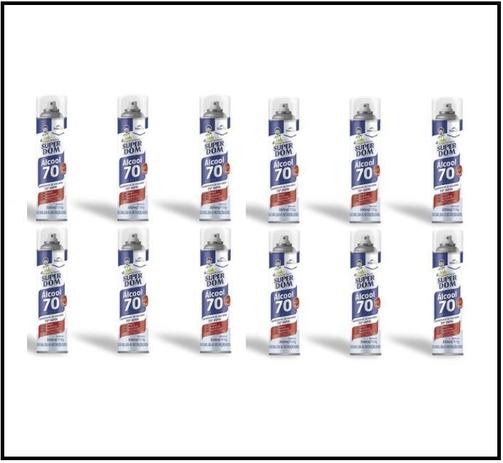 Kit com 12 Álcool 70% Super Dom Aerossol Spray 300ml - Lojas WE Menor preço em Kit com 12 Álcool 70% Super Dom Aerossol Spray 300ml - Lojas WE
