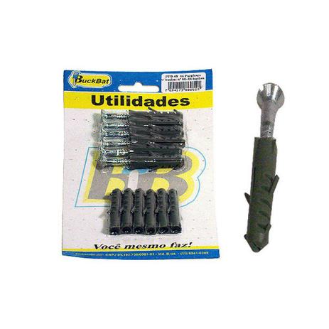Kit com 12 buchas e 6 Parafusos n8 - Buckbat Menor preço em Kit com 12 buchas e 6 Parafusos n8 - Buckbat