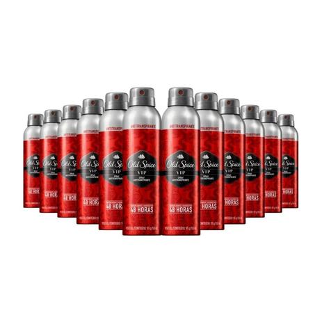 Kit com 12 Desodorantes Old Spice Vip - 150ml Menor preço em Kit com 12 Desodorantes Old Spice Vip - 150ml