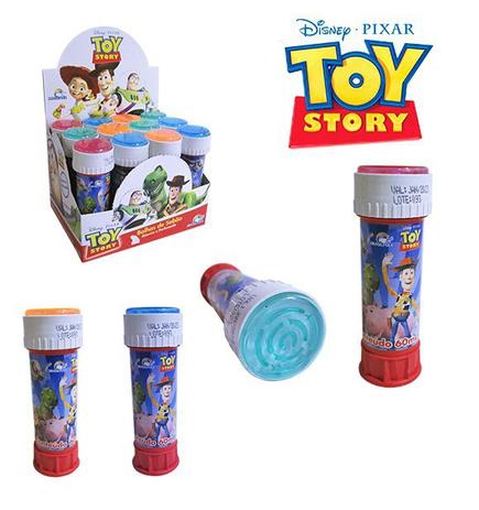 Kit com 12 frascos de bolhas de sabão toy story 60 ml cada - Brasilflex Menor preço em Kit com 12 frascos de bolhas de sabão toy story 60 ml cada - Brasilflex