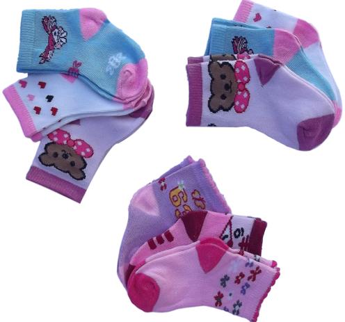 Kit com 12 Pares de Meia Infantil para Bebê ou Criança Menina - BRANCA - 0-2  ANOS - 0-2 ANOS - BRANCA - Loja klas é boa?