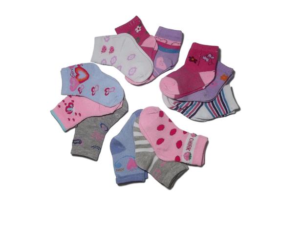 Kit com 12 Pares de Meia Infantil para Bebê ou Criança Menina - BRANCA - 4-6  ANOS - BRANCA - 4-6 ANOS - Loja klas é boa?