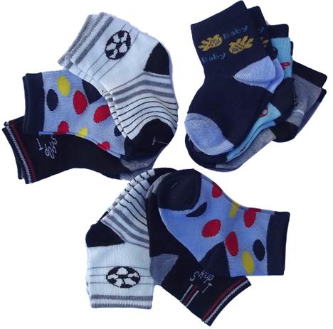 Kit com 12 Pares de Meia Infantil para Menino Bebê ou Criança - BRANCA - 2-4 ANOS - Loja klas é boa?