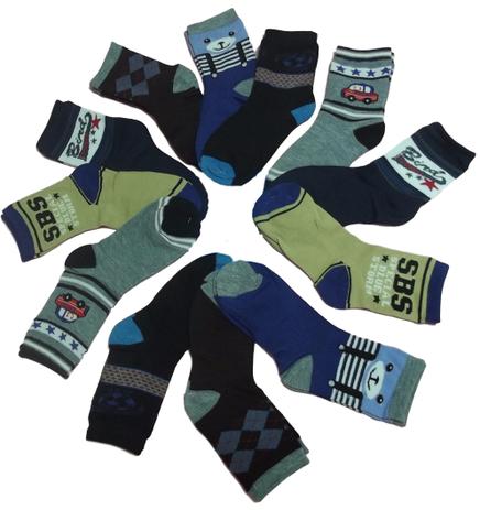 Kit com 12 Pares de Meia Infantil para Menino Bebê ou Criança - BRANCA - 8-10 ANOS - Loja klas é boa?