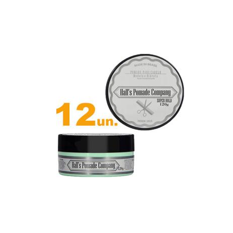 Menor preço em Kit com 12 - Pomada Para Cabelo Halls Pomade Company (120g) - Kelma