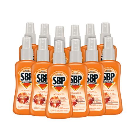 Kit com 12 Repelentes SBP Advanced Spray 100ml Menor preço em Kit com 12 Repelentes SBP Advanced Spray 100ml