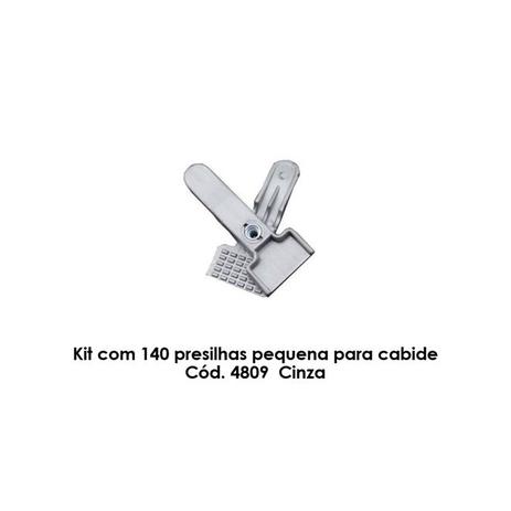 Kit com 140 presilhas pequenas para cabide Cód. 4809 Cinza - Bell plastic é boa?