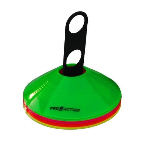 Kit com 15 Mini Cones Chapéu Chines para Treino de Agilidade - ProAction Menor preço em Kit com 15 Mini Cones Chapéu Chines para Treino de Agilidade - ProAction