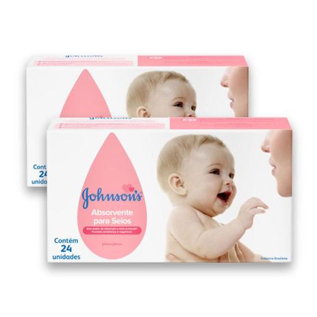 Kit com 2 Absorventes para Seios JOHNSONS 24 unidades - Johnsons Menor preço em Kit com 2 Absorventes para Seios JOHNSONS 24 unidades - Johnsons