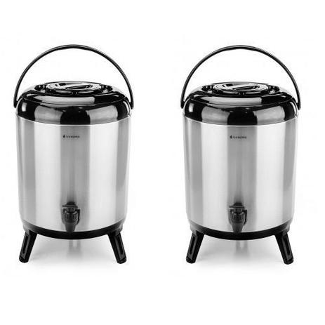 Kit com 2 Botijao Termico AÇO INOX 8L Termopro TP6520 Menor preço em Kit com 2 Botijao Termico AÇO INOX 8L Termopro TP6520