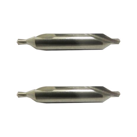Kit com 2 Brocas de Centro Aço Rápido 3,15 x 8 mm DIN 333A HSS TDC Menor preço em Kit com 2 Brocas de Centro Aço Rápido 3,15 x 8 mm DIN 333A HSS TDC