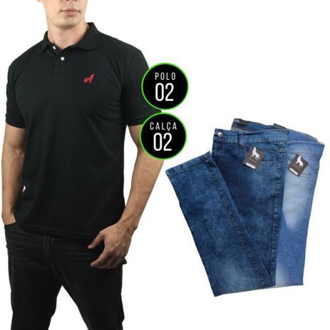 Kit com 2 Camisas Polo + 2 Calças Jeans Vira Lata Wear - Camisas Pólo  Masculinas - Magazine Luiza