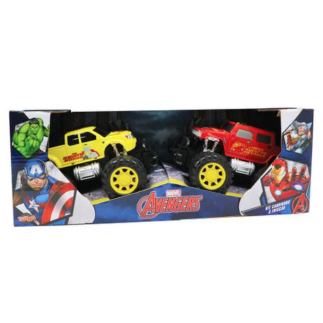 Kit com 2 Carrinhos Fricção Homem de Ferro e Thor - Toyng Menor preço em Kit com 2 Carrinhos Fricção Homem de Ferro e Thor - Toyng