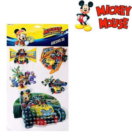 Kit com 2 cartelas de adesivos 3d sortidos com 5 unidades mickey - Etihome Menor preço em Kit com 2 cartelas de adesivos 3d sortidos com 5 unidades mickey - Etihome