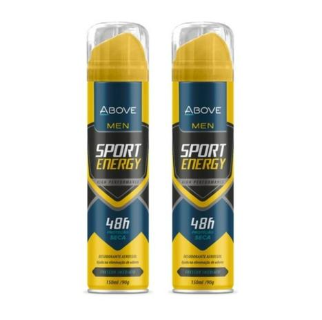 Kit com 2 Desodorante Above men Sport Energy 150ml Menor preço em Kit com 2 Desodorante Above men Sport Energy 150ml