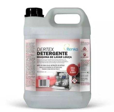 Kit Com 2 Detergentes Máquina De Lavar Louça Dertex 5 litros Renko Menor preço em Kit Com 2 Detergentes Máquina De Lavar Louça Dertex 5 litros Renko