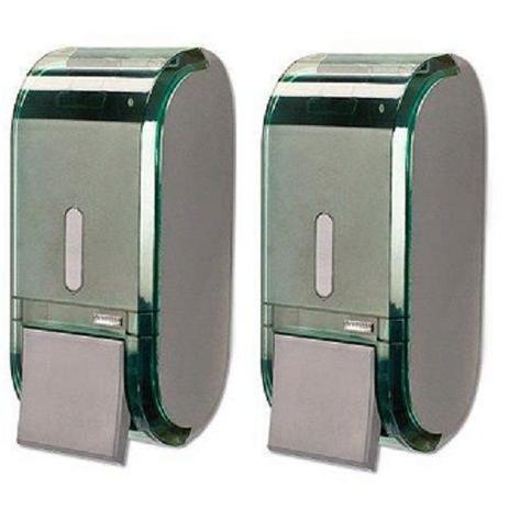 Kit com 2 Dispenser Saboneteira URBAN Verde Premisse C19303 Menor preço em Kit com 2 Dispenser Saboneteira URBAN Verde Premisse C19303