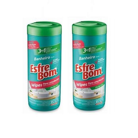 Kit com 2 Esfrebom Pano Umedecido para Banheiro BT4691 Bettanin Menor preço em Kit com 2 Esfrebom Pano Umedecido para Banheiro BT4691 Bettanin