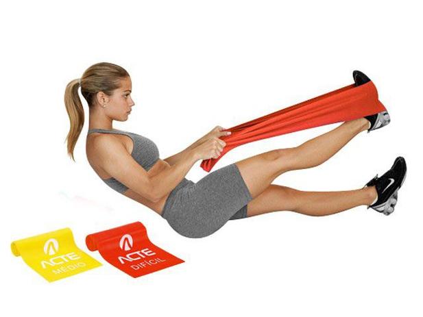 Kit com 2 Faixas Elásticas Látex Band - ACTE T13 - Acte Sports Menor preço em Kit com 2 Faixas Elásticas Látex Band - ACTE T13 - Acte Sports