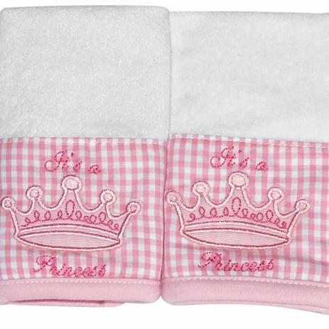 Kit com 2 fraldinhas de boca atoalhado Its a Girl - Classic for Baby Menor preço em Kit com 2 fraldinhas de boca atoalhado Its a Girl - Classic for Baby