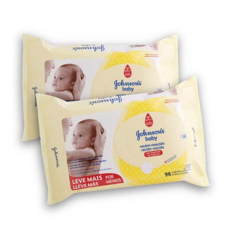 Kit com 2 Lenços Umedecidos JOHNSON'S Baby Recém Nascido Sem Fragrância 96 unidades - Johnsons Menor preço em Kit com 2 Lenços Umedecidos JOHNSON'S Baby Recém Nascido Sem Fragrância 96 unidades - Johnsons