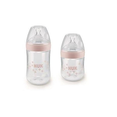 Kit com 2 Mamadeiras ESSENCE S1 e S2 GIRL NUK Menor preço em Kit com 2 Mamadeiras ESSENCE S1 e S2 GIRL NUK