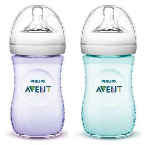 Kit com 2 Mamadeiras Petala 260ML Turquesa e Lilas Philips AVENT Menor preço em Kit com 2 Mamadeiras Petala 260ML Turquesa e Lilas Philips AVENT