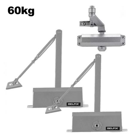Kit com 2 Molas Aérea Hidráulica Para Porta Até 60kg - Prata - 206000 - BelfixBR Menor preço em Kit com 2 Molas Aérea Hidráulica Para Porta Até 60kg - Prata - 206000 - BelfixBR