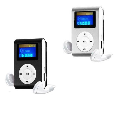 Kit com 2 MP3 Player com Visor Entrada SD CARD Preta Prata - Ukimix Menor preço em Kit com 2 MP3 Player com Visor Entrada SD CARD Preta Prata - Ukimix