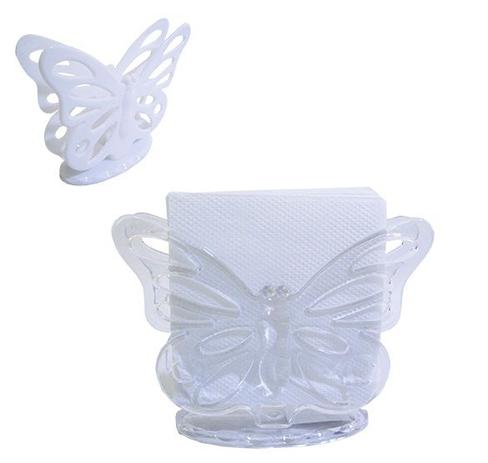 Kit com 2 peças do porta guardanapo borboleta de plástico 15 x 11,5cm - Top rio Menor preço em Kit com 2 peças do porta guardanapo borboleta de plástico 15 x 11,5cm - Top rio