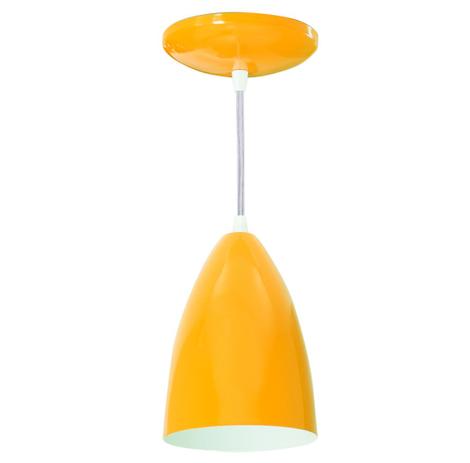 Kit com 2 Pendente Bala Oval em Alumínio para lâmpada E-27 - amarelo ST963 - Starlumen Menor preço em Kit com 2 Pendente Bala Oval em Alumínio para lâmpada E-27 - amarelo ST963 - Starlumen