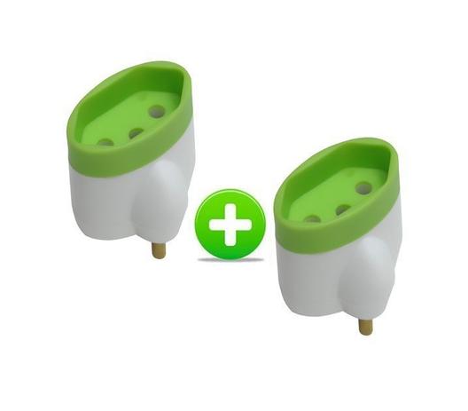 Kit com 2 pinos adaptadores reverso para tomada 2p + t 15a / 250v - Daneva Menor preço em Kit com 2 pinos adaptadores reverso para tomada 2p + t 15a / 250v - Daneva